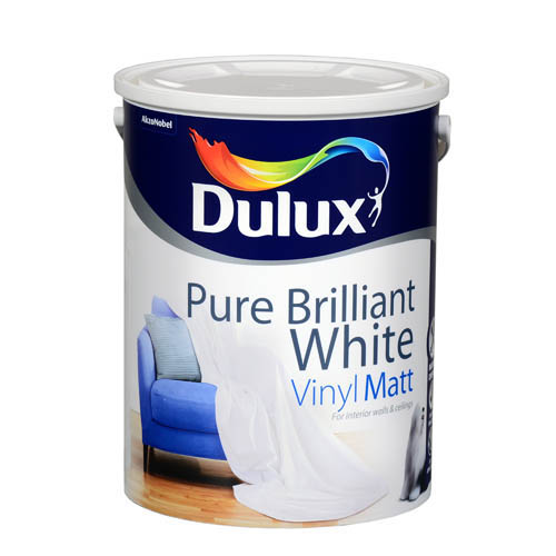 Commons Hardware Dulux White Emulsion Vinyl Matt 2.5 Litre